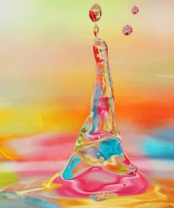 Colorful Water Drop paint by number