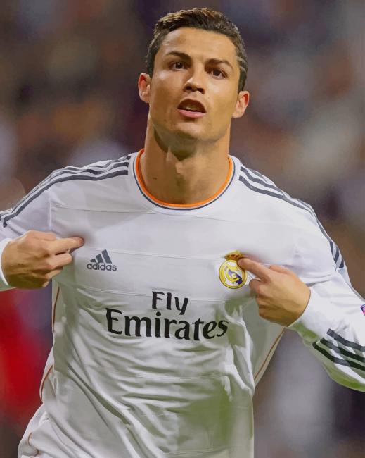 cristiano ronaldo paint by number