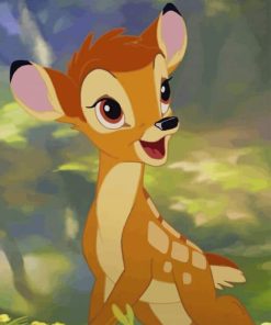 Cute Bambi paint by number