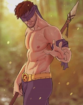 Cyclops X Men paint by numbers