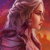 Daenerys Targaryen Mother of Dragons paint by numbers