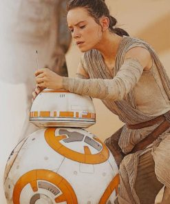 Daisy Ridley Rey Star Wars paint by numbers