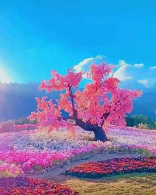 Dali Yunnan Cherry Blossom paint by number