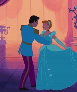 Dancing Cinderella And Prince paint by numbers