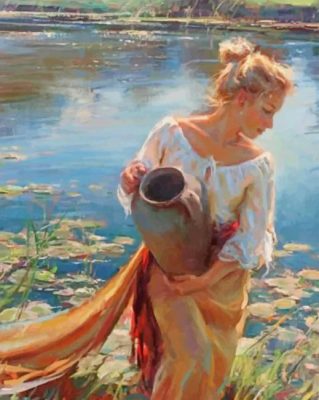 Daniel Gehartz Women In River paint by numbers