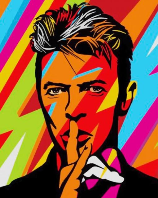 David Bowie Abstract Art paint by numbers