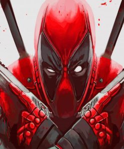 Deadpool Artwork paint by number