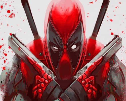 Deadpool Artwork paint by number