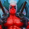 Deadpool Superhero paint by number