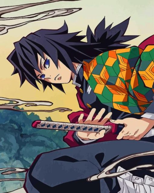 Demon slayer paint by numbers