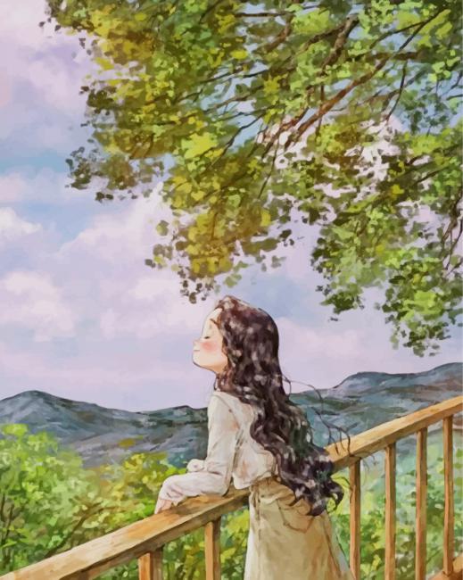 Diary Of a Forest In Girl paint by numbers