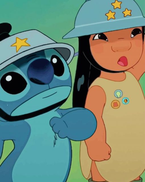 Lilo And Stitch paint by numbers