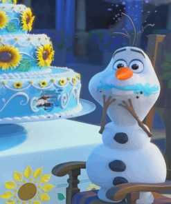 Disney Character Olaf paint by numbers