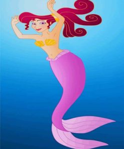 disney mermaid paint by numbers