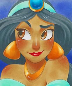 Disney Princess Jasmine paint by numbers