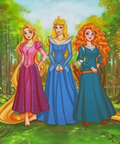 Disney Princess paint by numbers