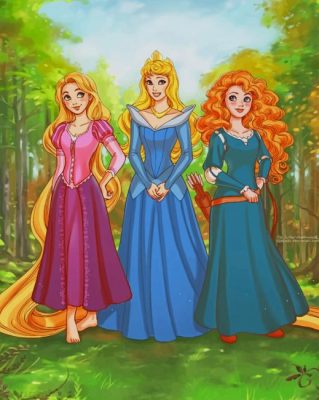 Disney Princess paint by numbers