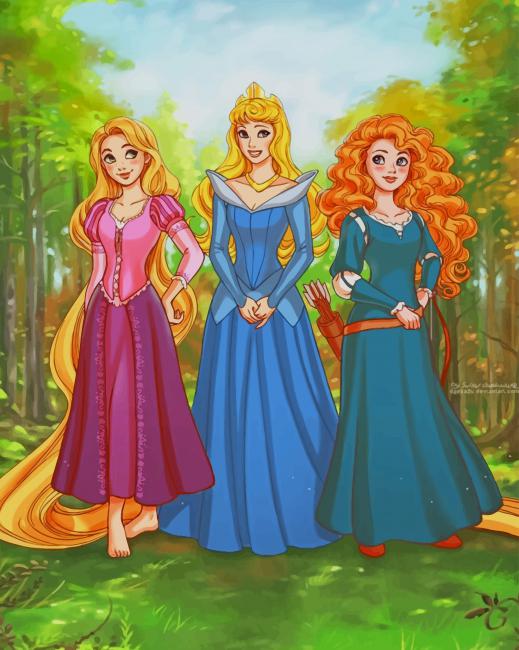 Disney Princess paint by numbers