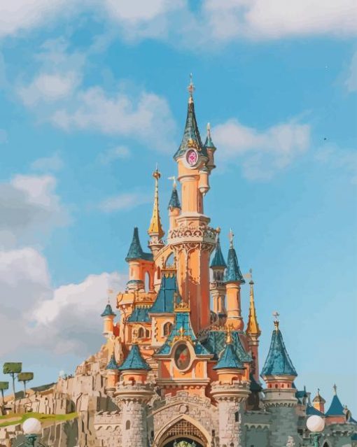 Disneyland California paint by numbers