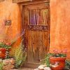 Door With Santa Fe Style Wood paint by numbers