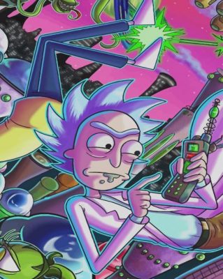 Dope Rick Sanchez Paint By Numbers