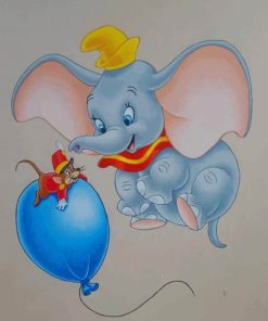 Dumbo Elephant paint by number