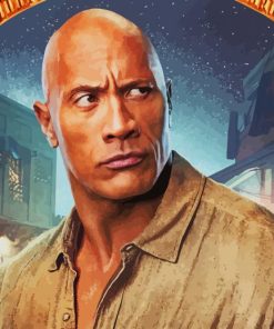 Dwayne Johnson Jumanji The Next Level paint by number