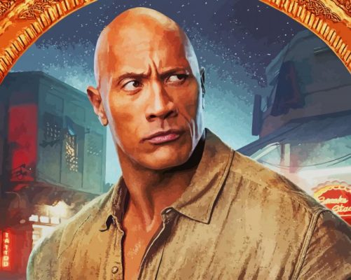 Dwayne Johnson Jumanji The Next Level paint by number