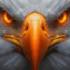 Eagle Glowing Eyes paint by number