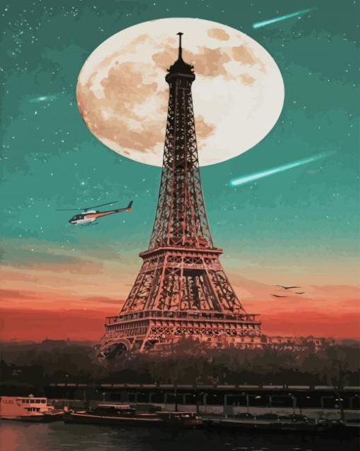 Eiffel tower paint by numbers