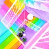 rainbow colorfull stairs painting by numbers