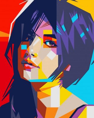 Face Portrait Pop Art paint by numbers