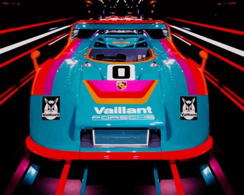 Fancy Race Car paint by numbers
