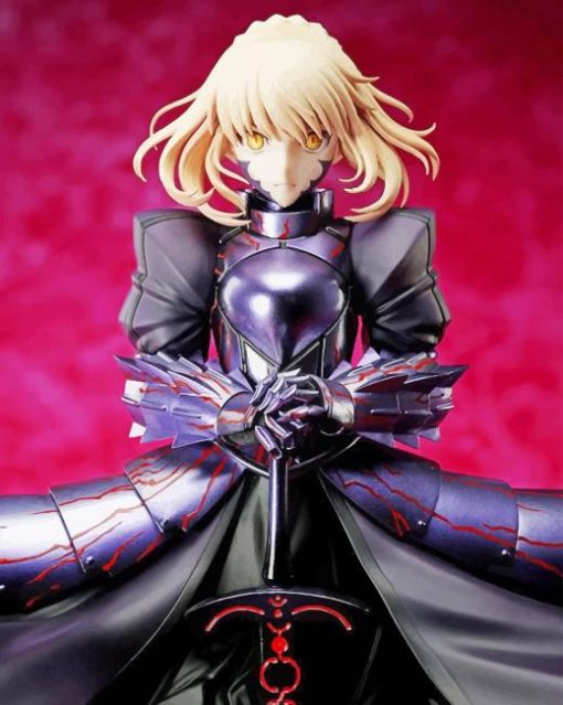 Fate Stay Night Heaven'S Feel Saber paint by numbers