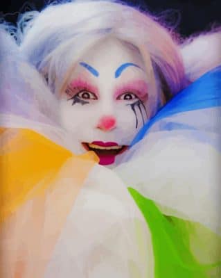 Female Clown paint by numbers