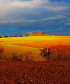 Field Autumn Landscape paint by number