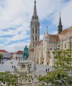 Fisherman Bastion Hungary paint by numbers