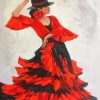 Flamenco Dancer Art paint by numbers