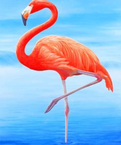 Flamingo animal painting by numbers