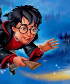 Flying Harry Potter paint by numbers