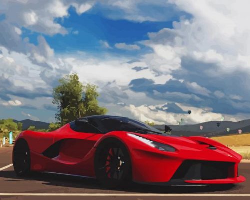 Forza Horizon Ferrari paint by number