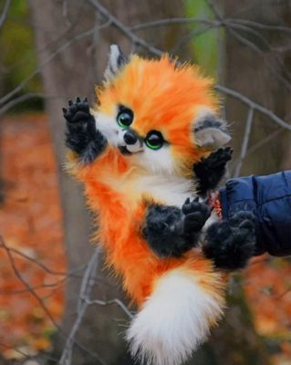 Fox Stuffed Animal paint by numbers