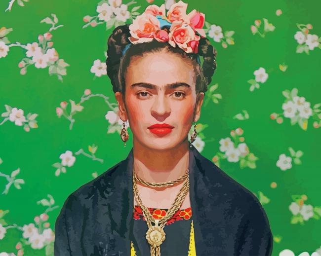 Frida Kahlo Artist Portrait paint by number