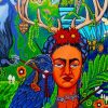 Frida Khalu Psychedilic Drawing paint by numbers