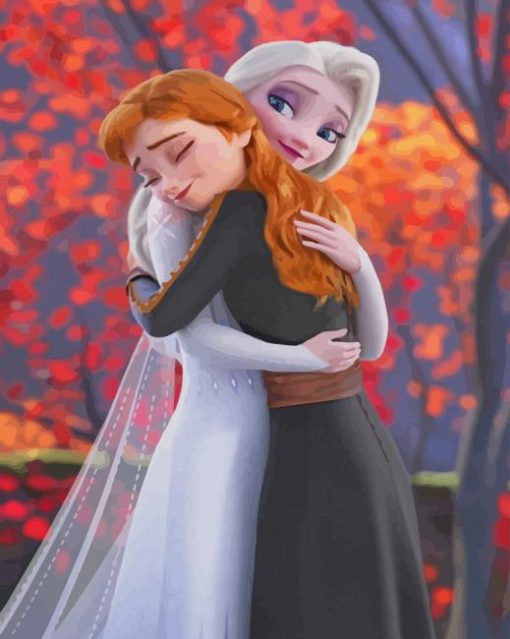 Frozen Sisters paint by numbers