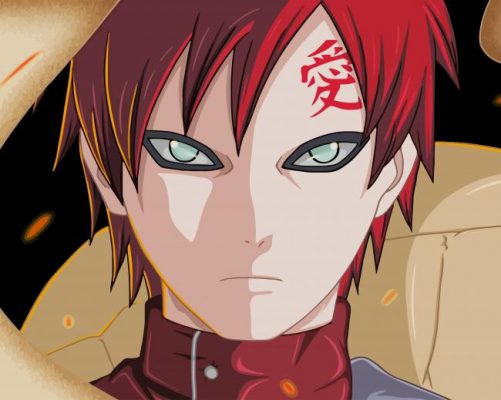 Gaara Naruto paint by numbers