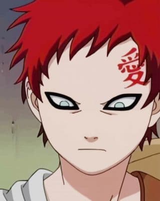 Gaara of The Desert paint by numbers