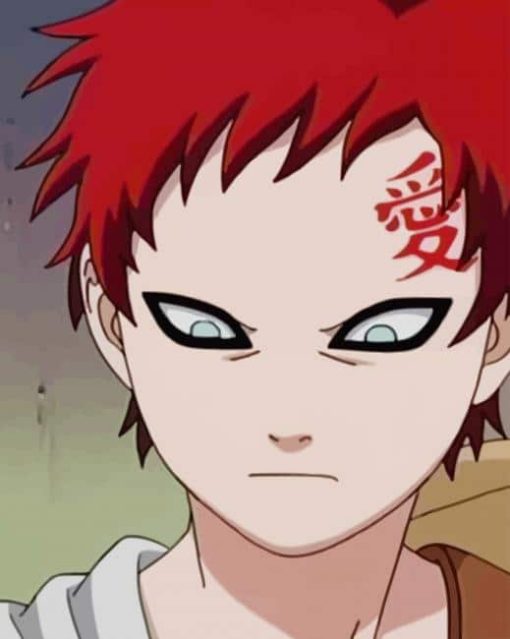 Gaara of The Desert paint by numbers
