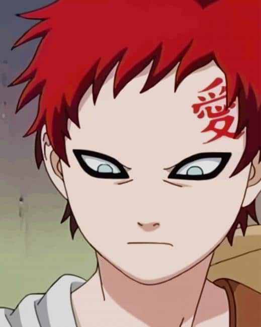 Gaara of The Desert paint by numbers