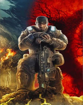 gears of war paint by numbers